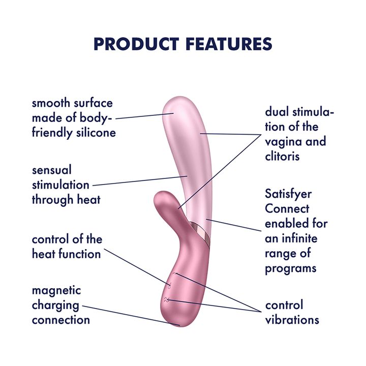 Satisfyer Hot Lover Connect App Warming Rabbit Vibrator
