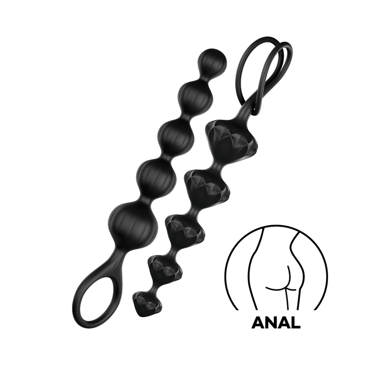 Satisfyer Love Beads Silicone Anal Beads, Set of 2
