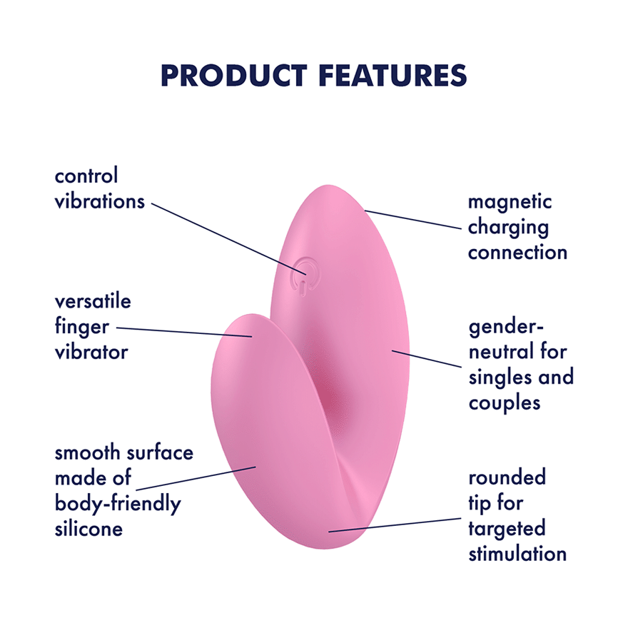 Satisfyer Love Riot Finger Vibrator in Pink