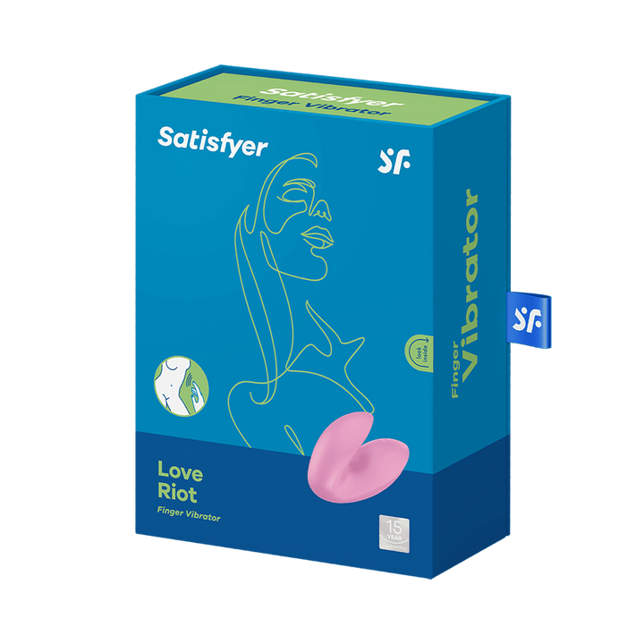 Satisfyer Love Riot Finger Vibrator in Pink