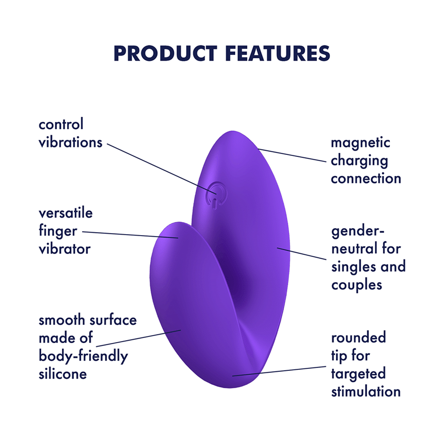 Satisfyer Love Riot Finger Vibrator in Purple