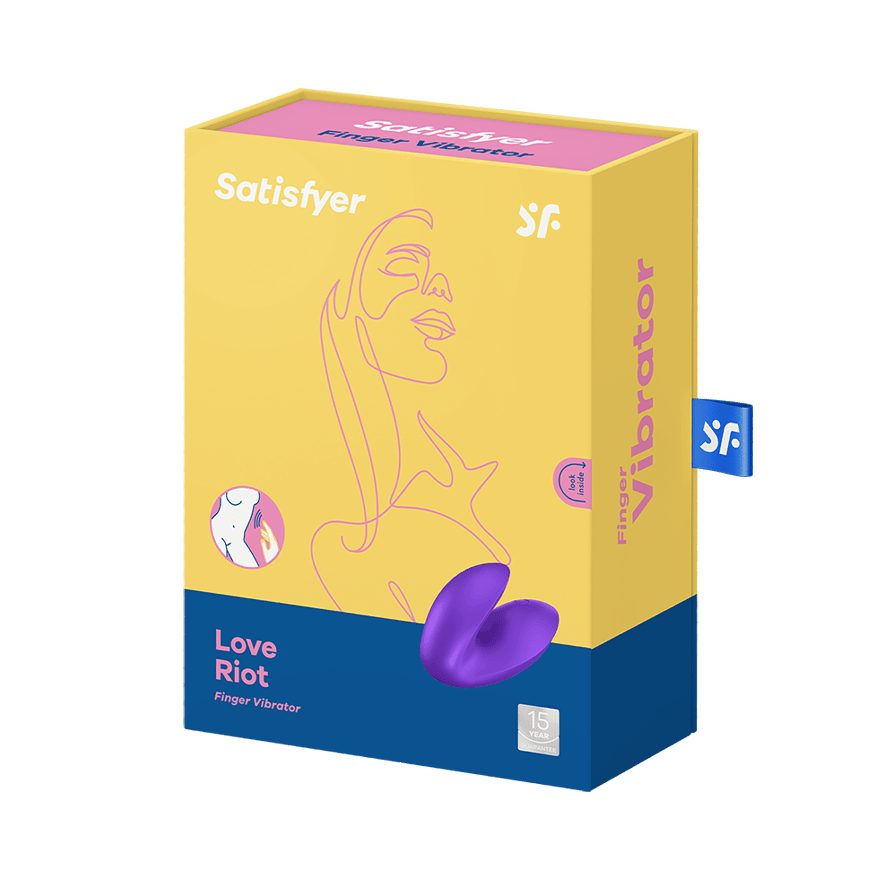 Satisfyer Love Riot Finger Vibrator in Purple