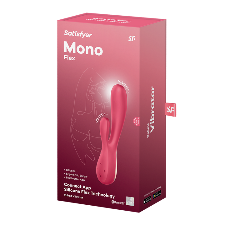 Satisfyer Mono Flex Connect App Rabbit Vibrator in Red