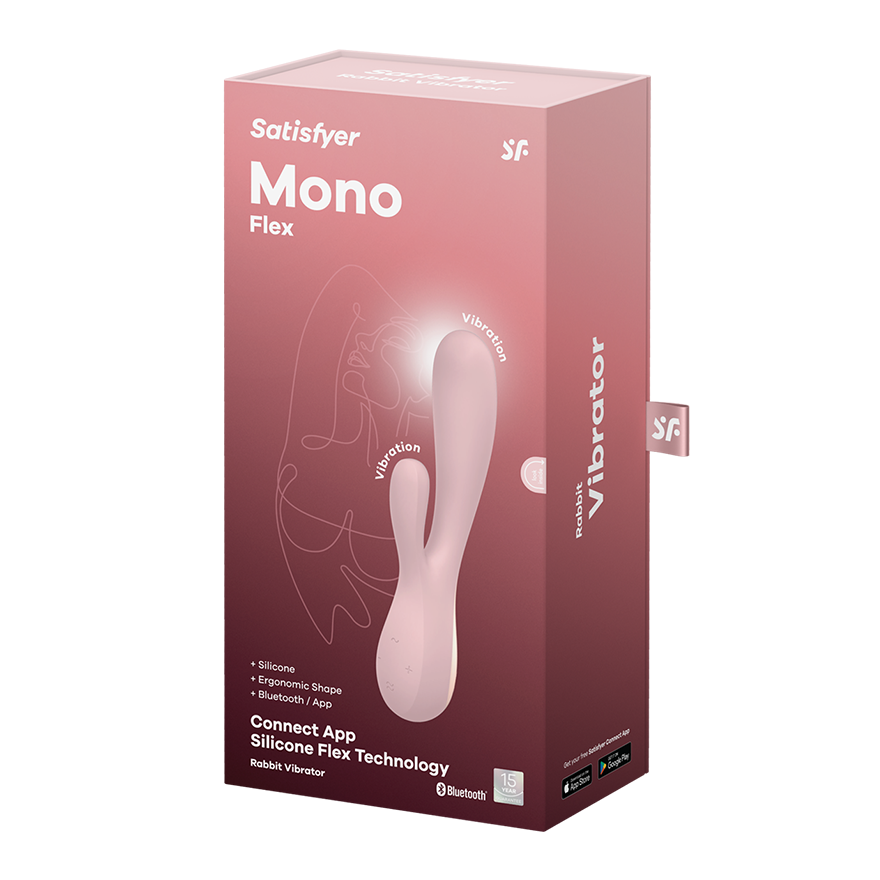 Satisfyer Mono Flex Connect App Rabbit Vibrator in Pink