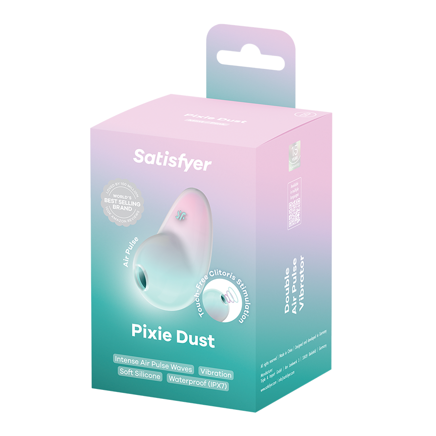 Satisfyer Pixie Dust Double Air Pulse Clitoral Vibrator