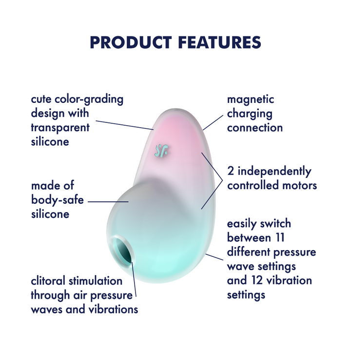 Satisfyer Pixie Dust Double Air Pulse Clitoral Vibrator