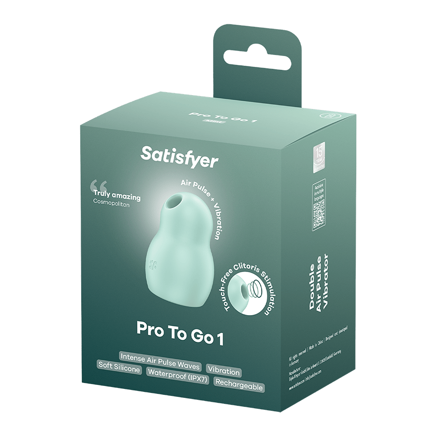 Satisfyer Pro To Go 1 Air Pulse Clitoral Vibrator in Mint