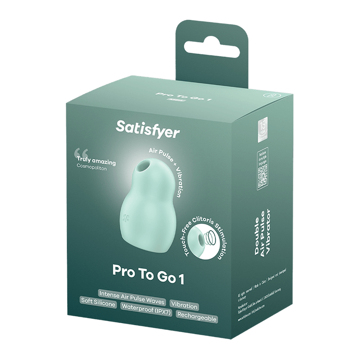 Satisfyer Pro To Go 1 Air Pulse Clitoral Vibrator in Mint
