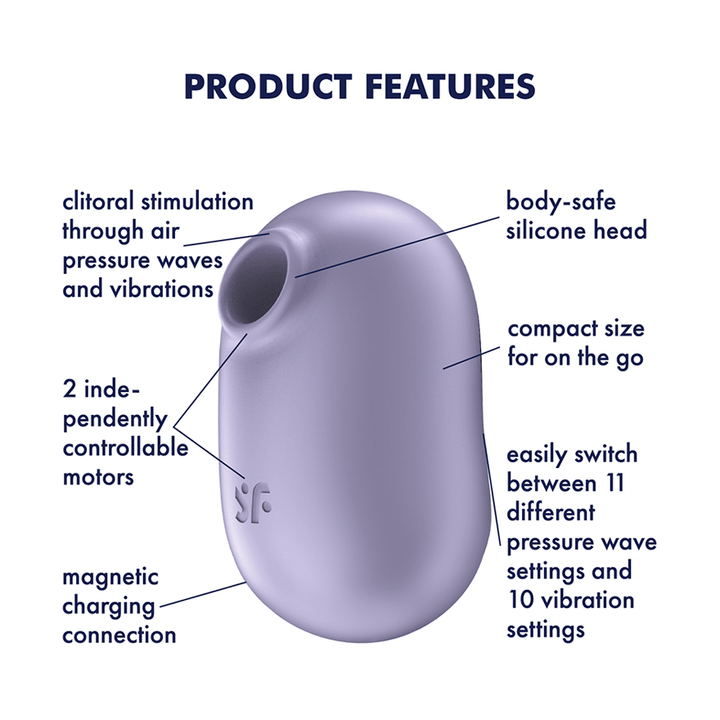 Satisfyer Pro To Go 2 Air Pulse Clitoral Vibrator in Violet