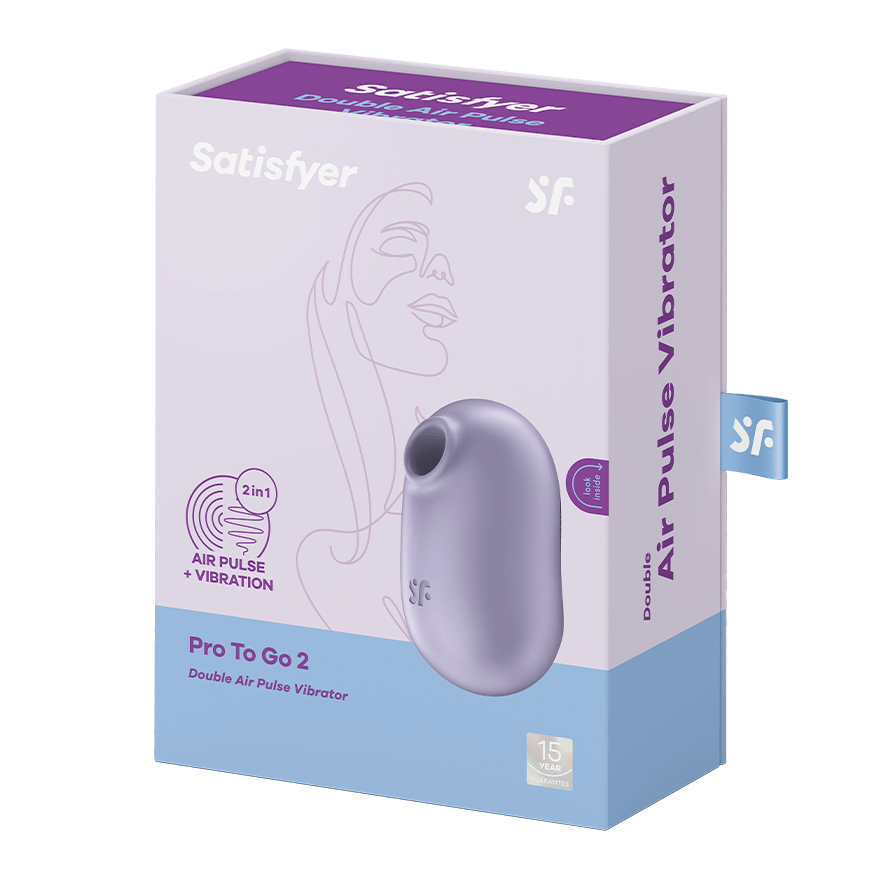 Satisfyer Pro To Go 2 Air Pulse Clitoral Vibrator in Violet