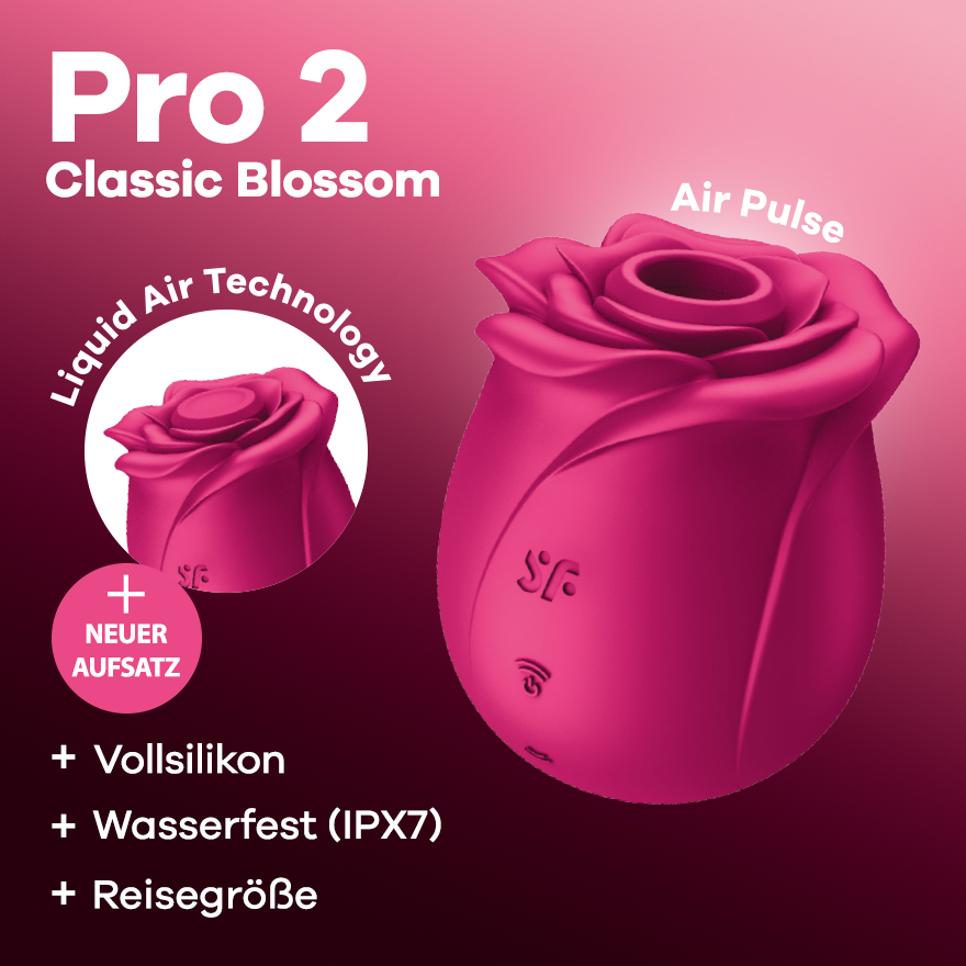 Satisfyer Pro 2 Classic Blossom Rose Air Pulse Vibrator
