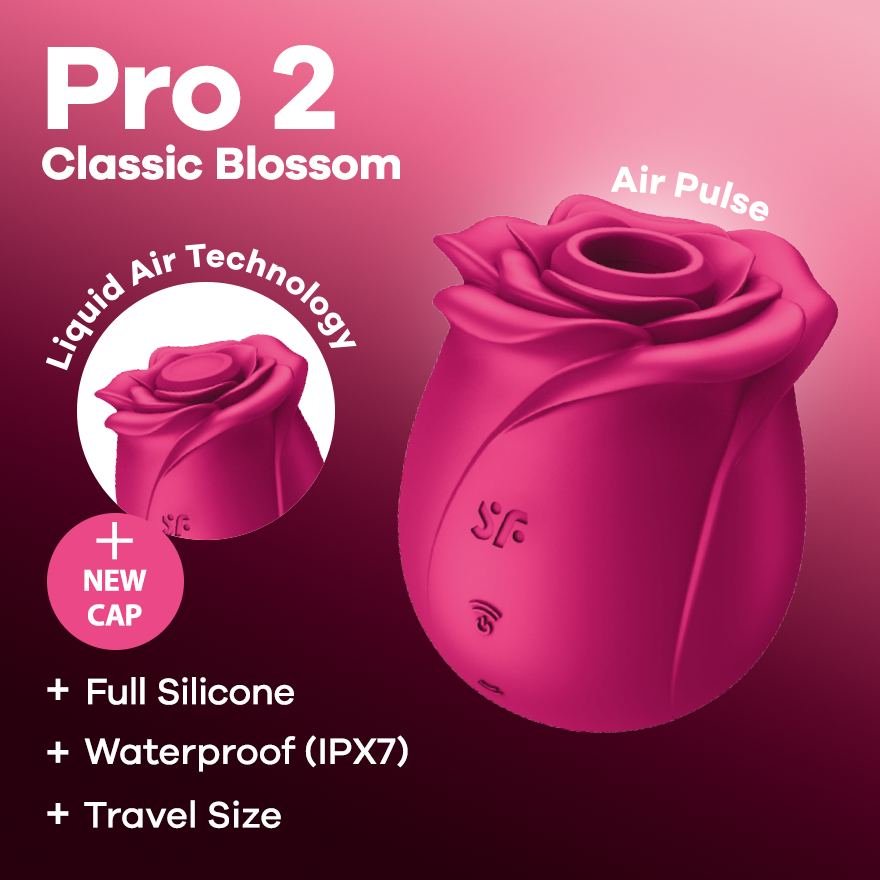 Satisfyer Pro 2 Classic Blossom Rose Air Pulse Vibrator
