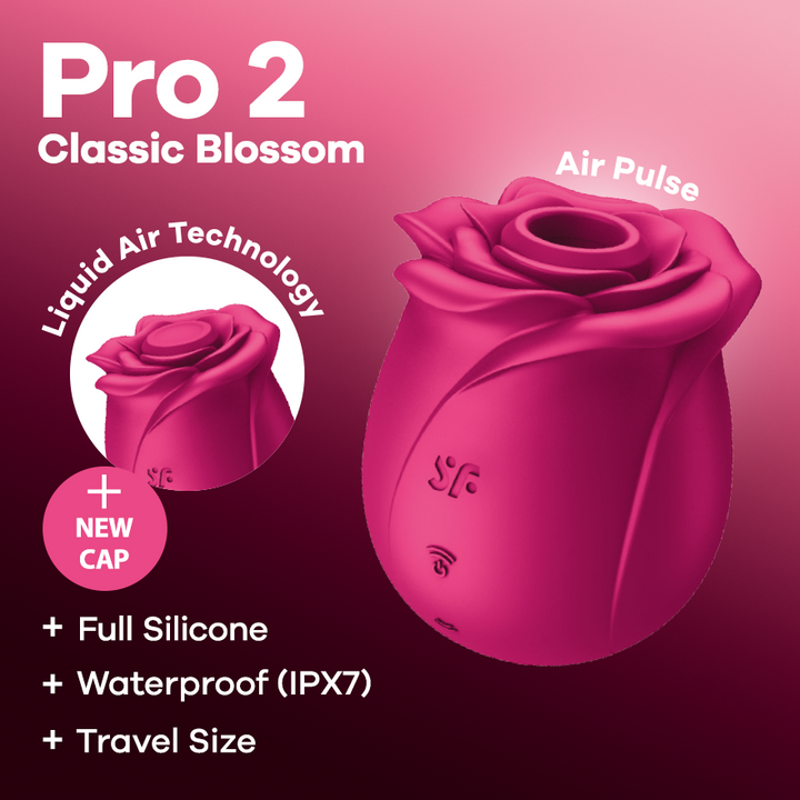 Satisfyer Pro 2 Classic Blossom Rose Air Pulse Vibrator