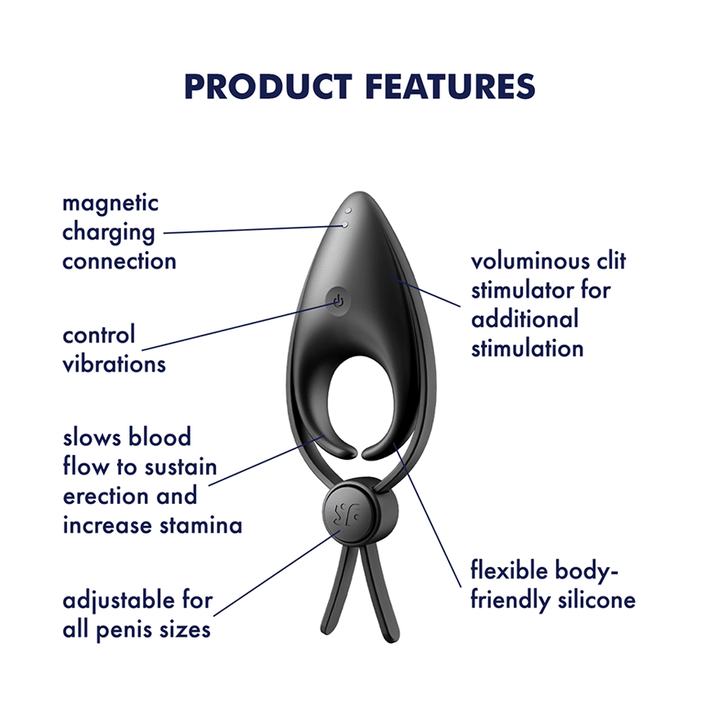 Satisfyer Sniper Adjustable Vibrating Cock Ring