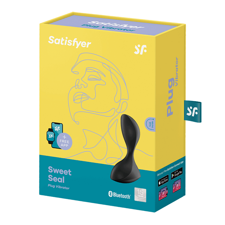 Satisfyer Sweet Seal Connect App Vibrating Anal Plug in Black