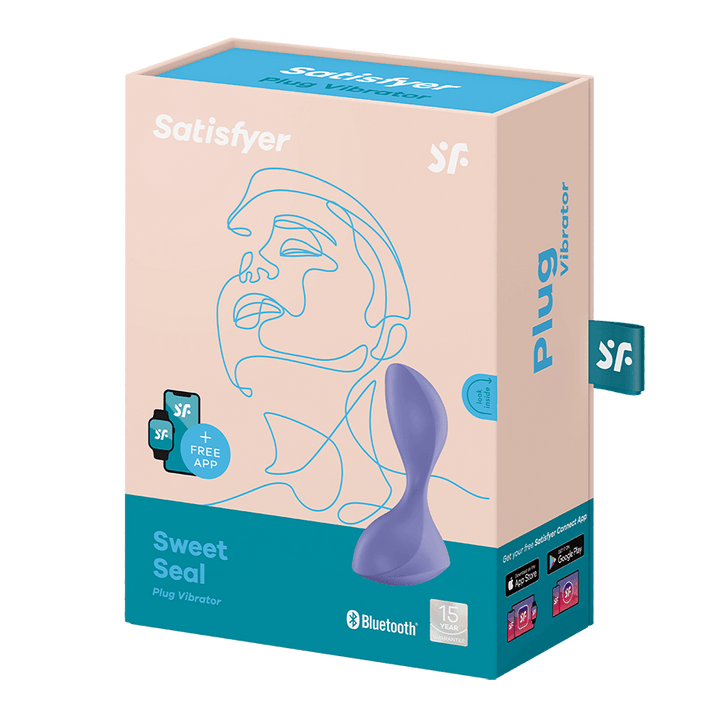 Satisfyer Sweet Seal Connect App Vibrating Anal Plug in Violet