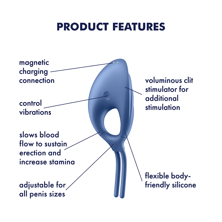 Satisfyer Swordsman Adjustable Vibrating Cock Ring