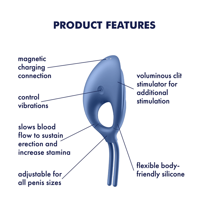 Satisfyer Swordsman Adjustable Vibrating Cock Ring