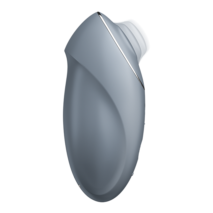 Satisfyer Tap &amp; Climax 1 Tapping Lay-On Clitoral Vibrator in Blue-Grey