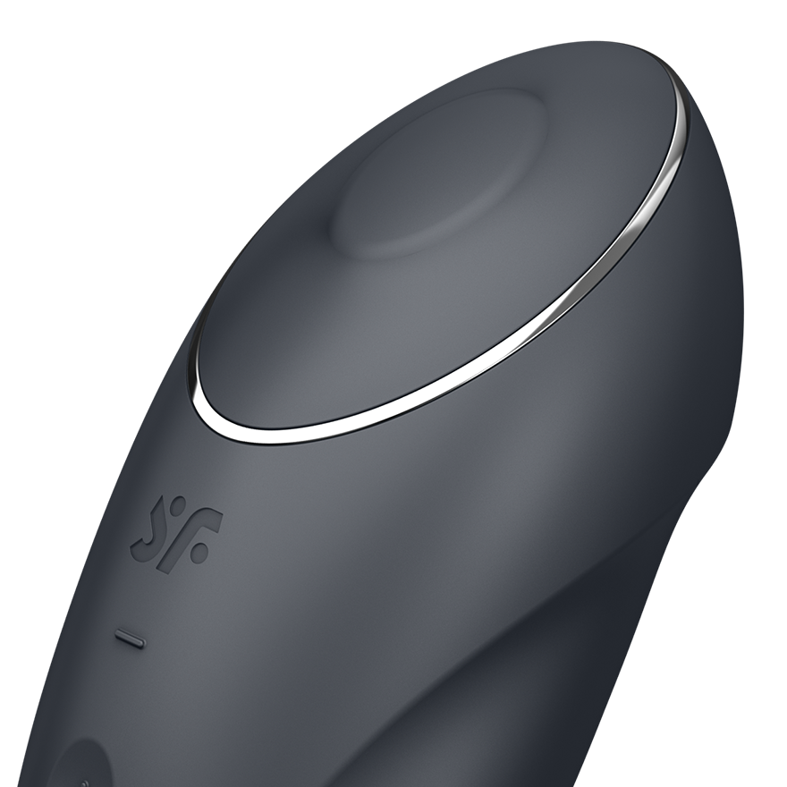 Satisfyer Tap &amp; Climax 1 Tapping Lay-On Clitoral Vibrator in Grey