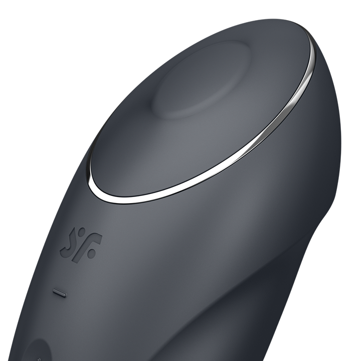 Satisfyer Tap &amp; Climax 1 Tapping Lay-On Clitoral Vibrator in Grey