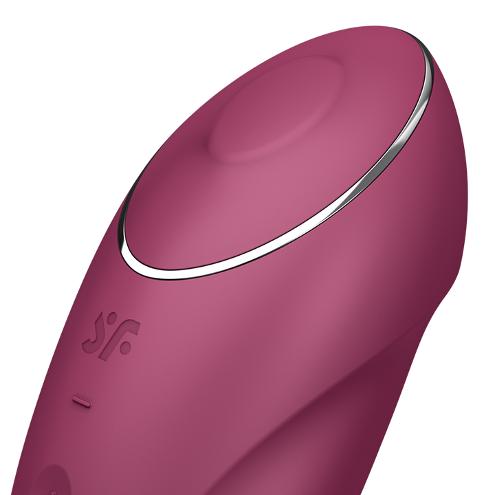 Satisfyer Tap &amp; Climax 1 Tapping Lay-On Clitoral Vibrator in Red