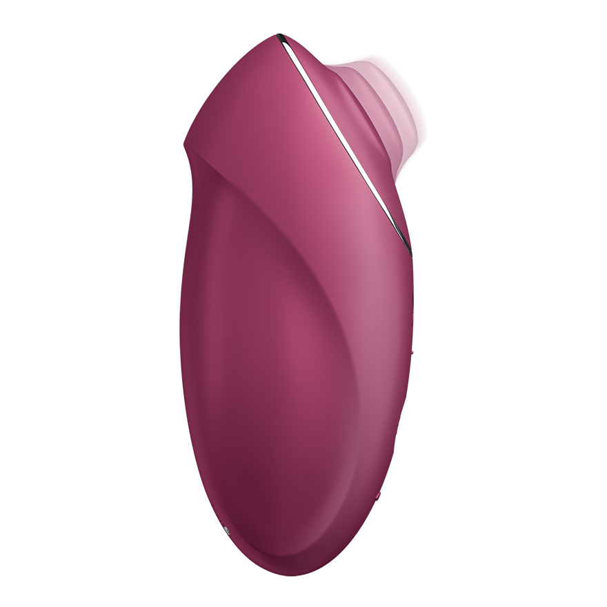 Satisfyer Tap &amp; Climax 1 Tapping Lay-On Clitoral Vibrator in Red