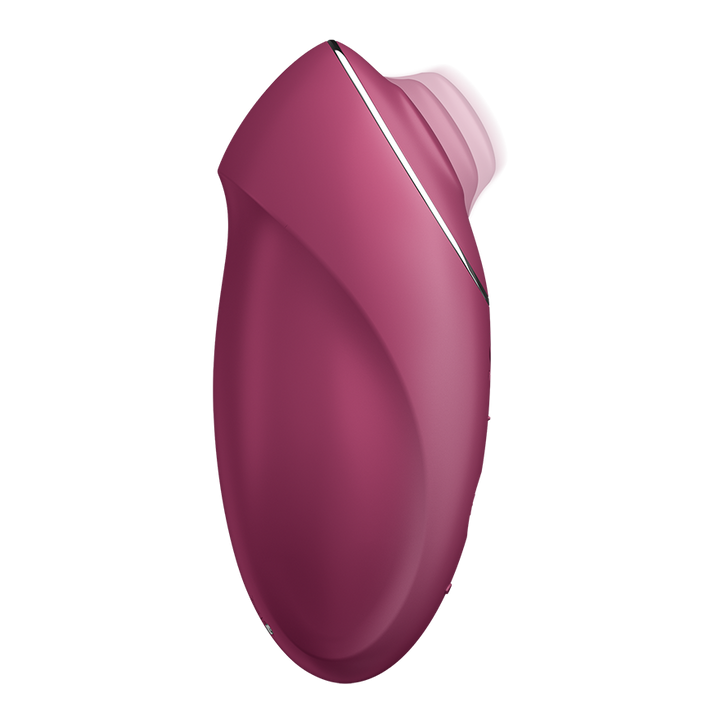 Satisfyer Tap &amp; Climax 1 Tapping Lay-On Clitoral Vibrator in Red