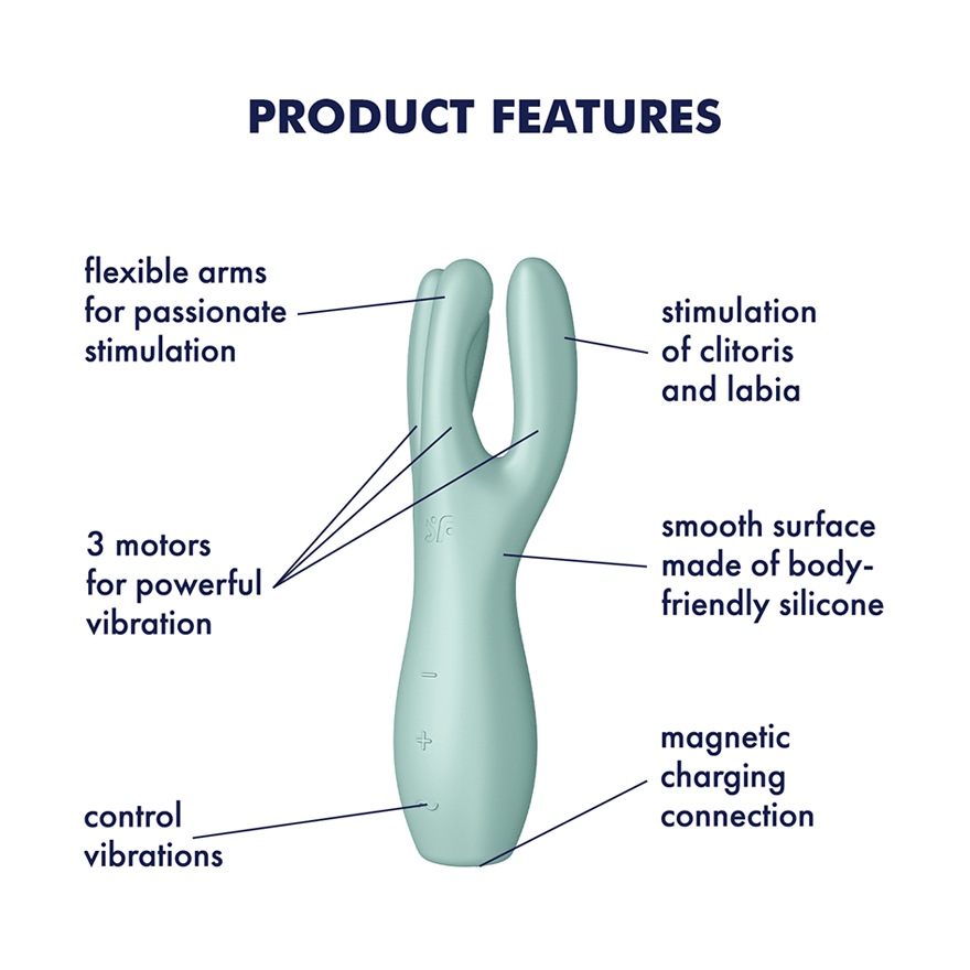 Satisfyer Threesome 3 Three-Arm Lay-On Vibrator