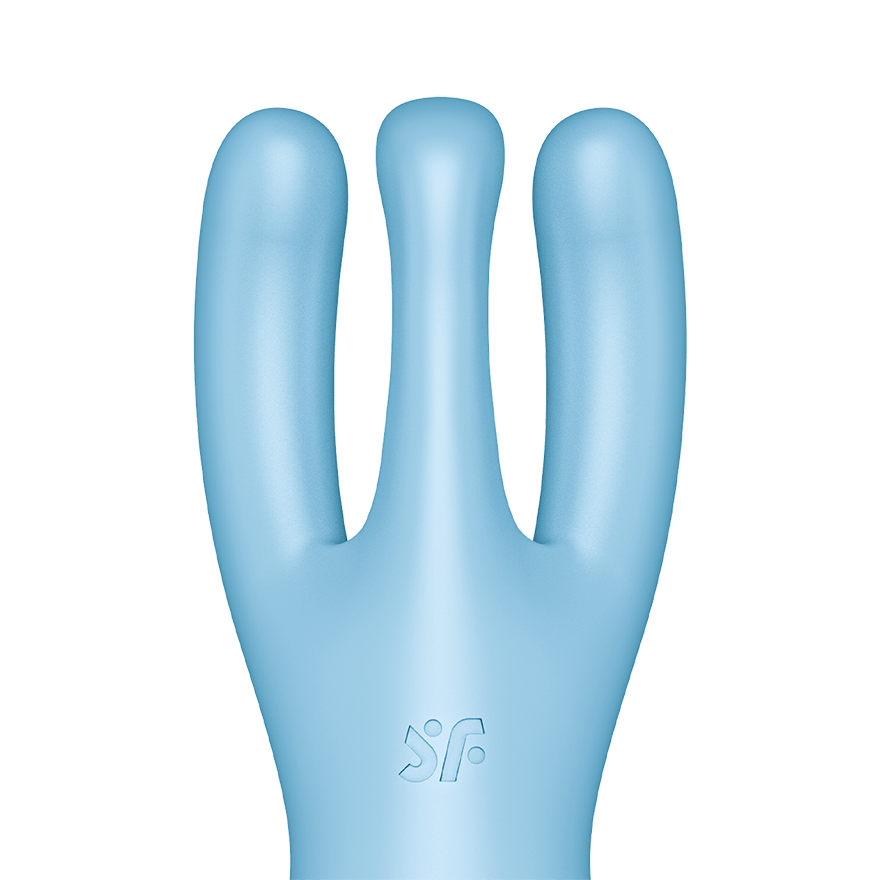Satisfyer Threesome 4 Connect App Three-Arm Vibrator in Blue