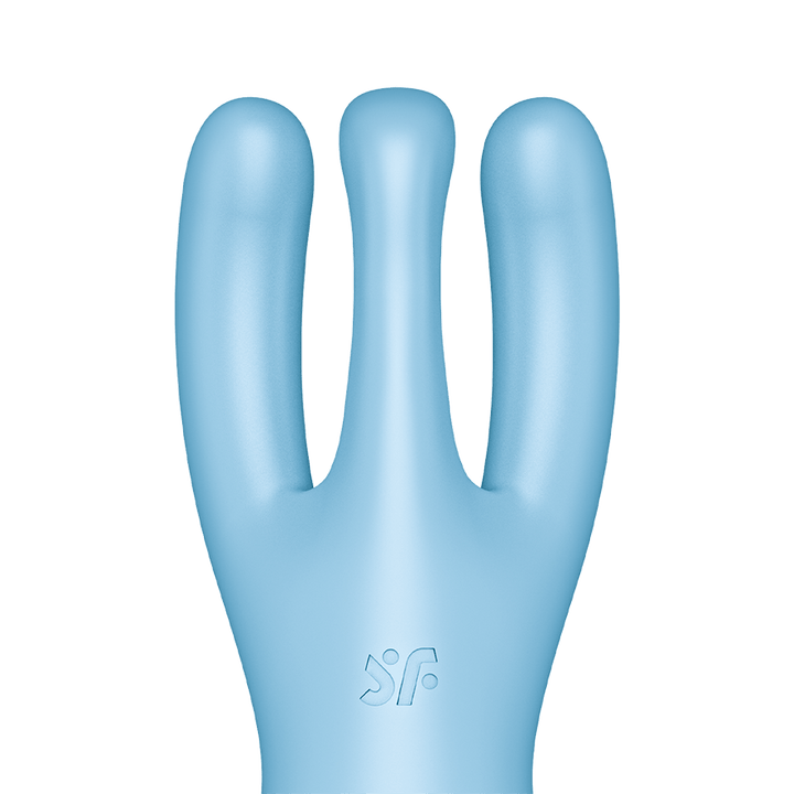 Satisfyer Threesome 4 Connect App Three-Arm Vibrator in Blue