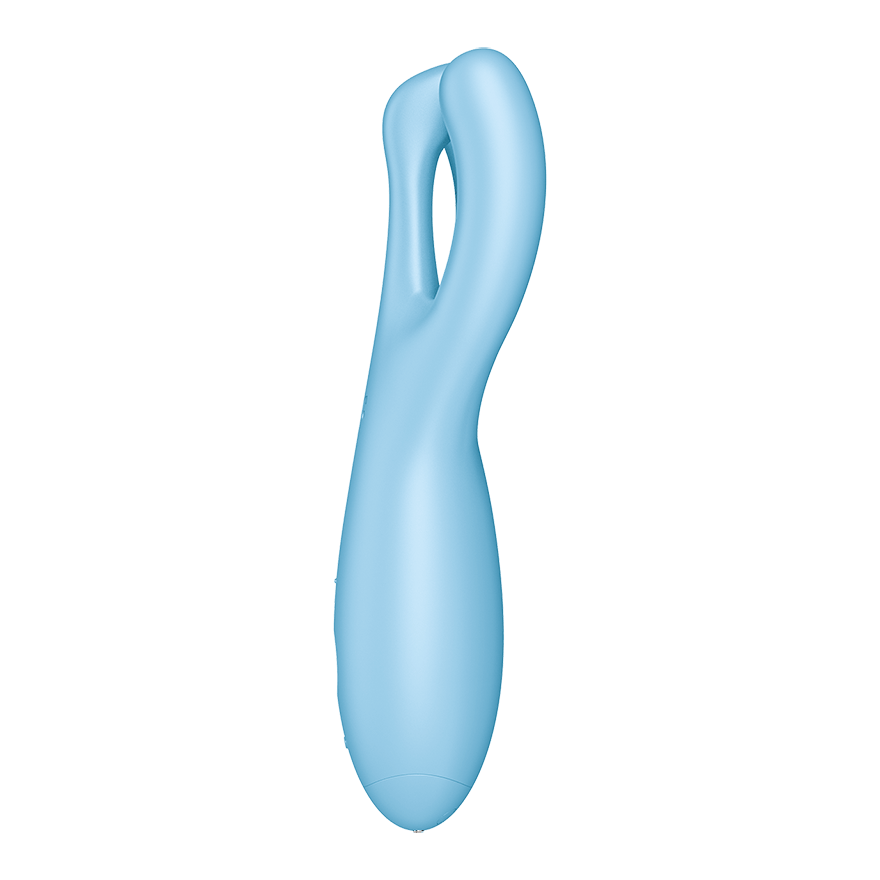 Satisfyer Threesome 4 Connect App Three-Arm Vibrator in Blue