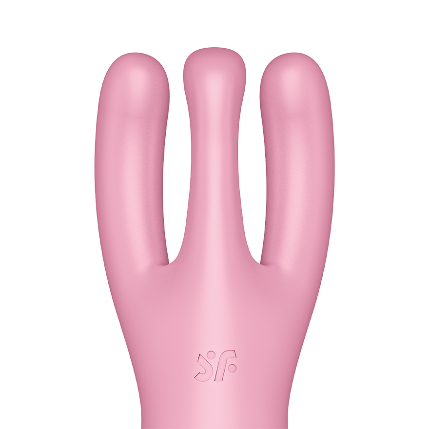 Satisfyer Threesome 4 Connect App Three-Arm Vibrator in Pink