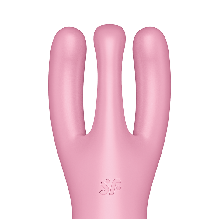 Satisfyer Threesome 4 Connect App Three-Arm Vibrator in Pink