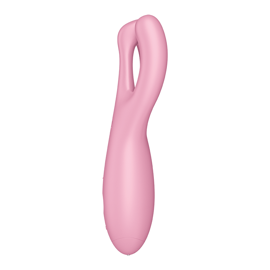 Satisfyer Threesome 4 Connect App Three-Arm Vibrator in Pink