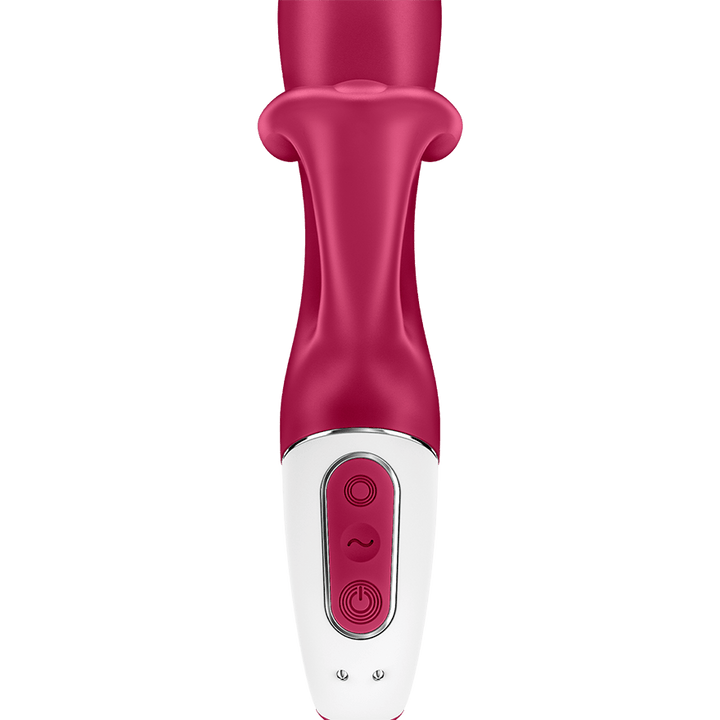 Satisfyer Embrace Me Rabbit Vibrator with Ring Handle in Berry