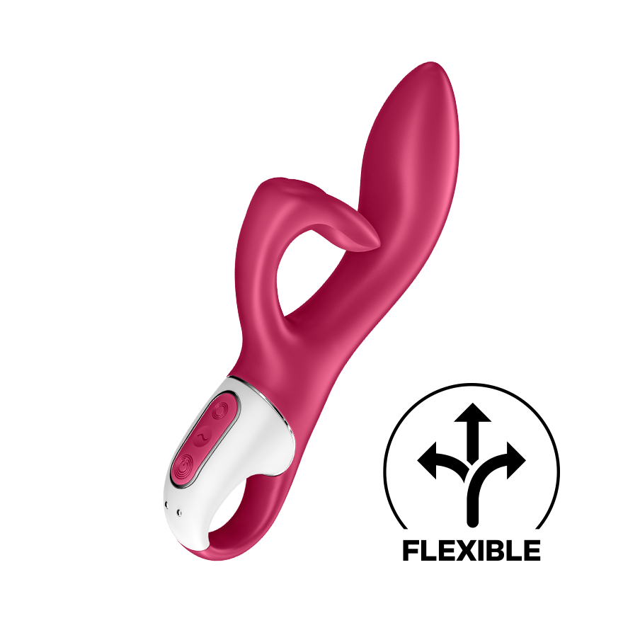 Satisfyer Embrace Me Rabbit Vibrator with Ring Handle in Berry