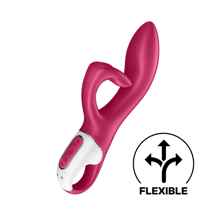 Satisfyer Embrace Me Rabbit Vibrator with Ring Handle in Berry