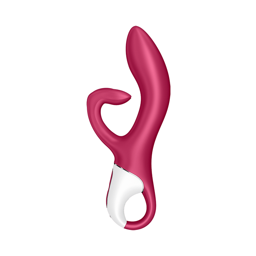 Satisfyer Embrace Me Rabbit Vibrator with Ring Handle in Berry