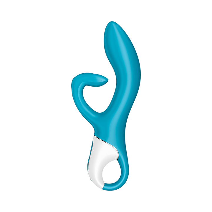 Satisfyer Embrace Me Rabbit Vibrator with Ring Handle in Turquoise