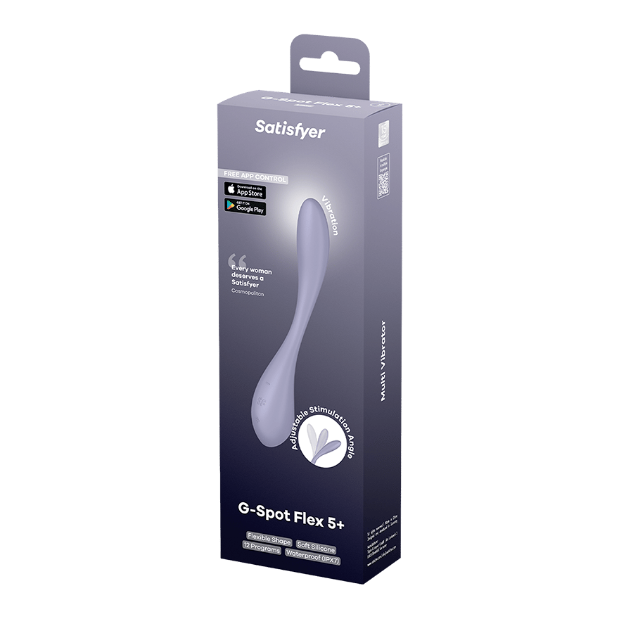 Satisfyer G-Spot Flex 5 Connect App Bendable Vibrator in Violet