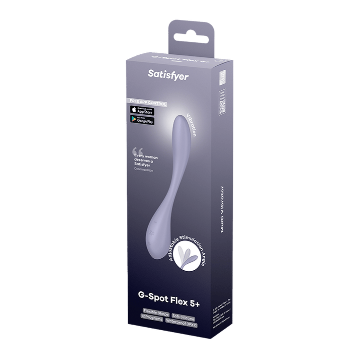 Satisfyer G-Spot Flex 5 Connect App Bendable Vibrator in Violet