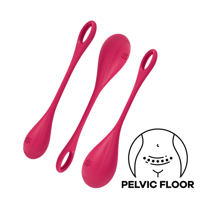 Satisfyer Yoni Power 1 Kegel Ball Training Set, 3 Pieces