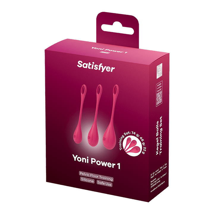 Satisfyer Yoni Power 1 Kegel Ball Training Set, 3 Pieces