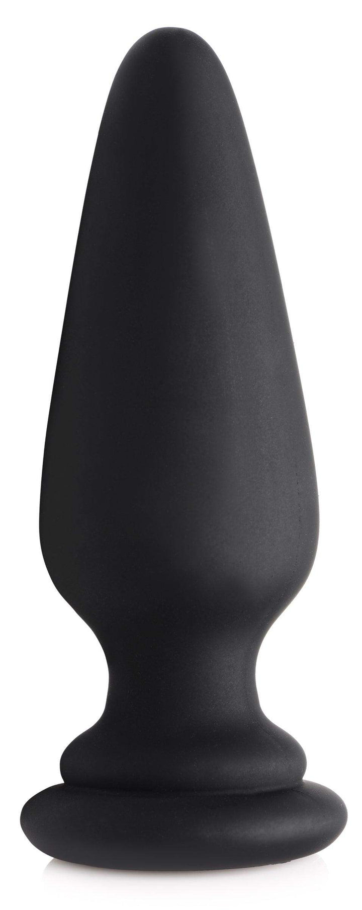 Anal Plug with Interchangeable Fox Tail in Black and White Small