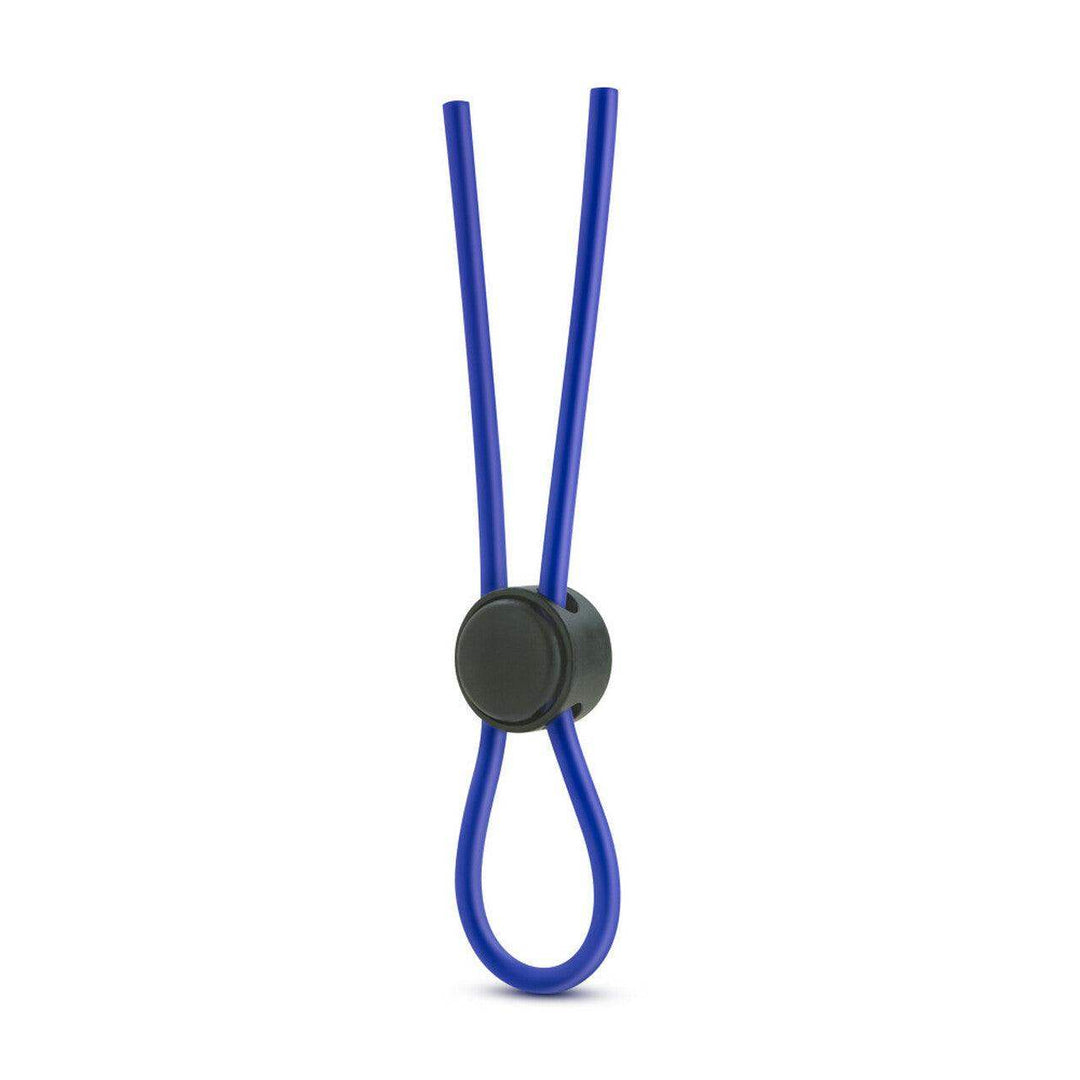 Stay Hard Silicone Loop Cock Ring in Blue