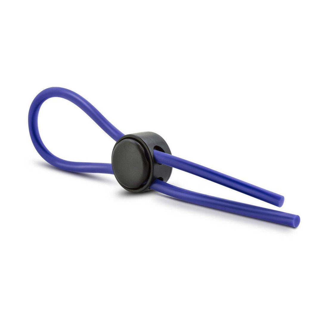 Stay Hard Silicone Loop Cock Ring in Blue