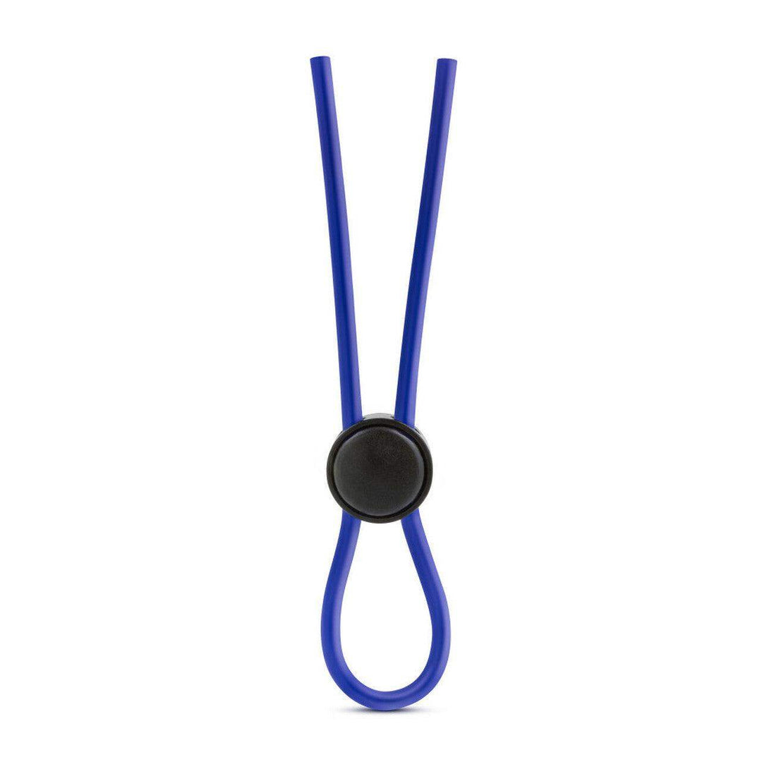 Stay Hard Silicone Loop Cock Ring in Blue
