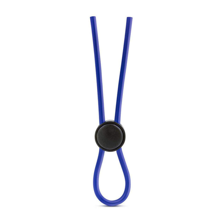 Stay Hard Silicone Loop Cock Ring in Blue