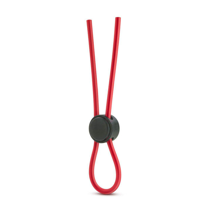 Stay Hard Silicone Loop Cock Ring in Red